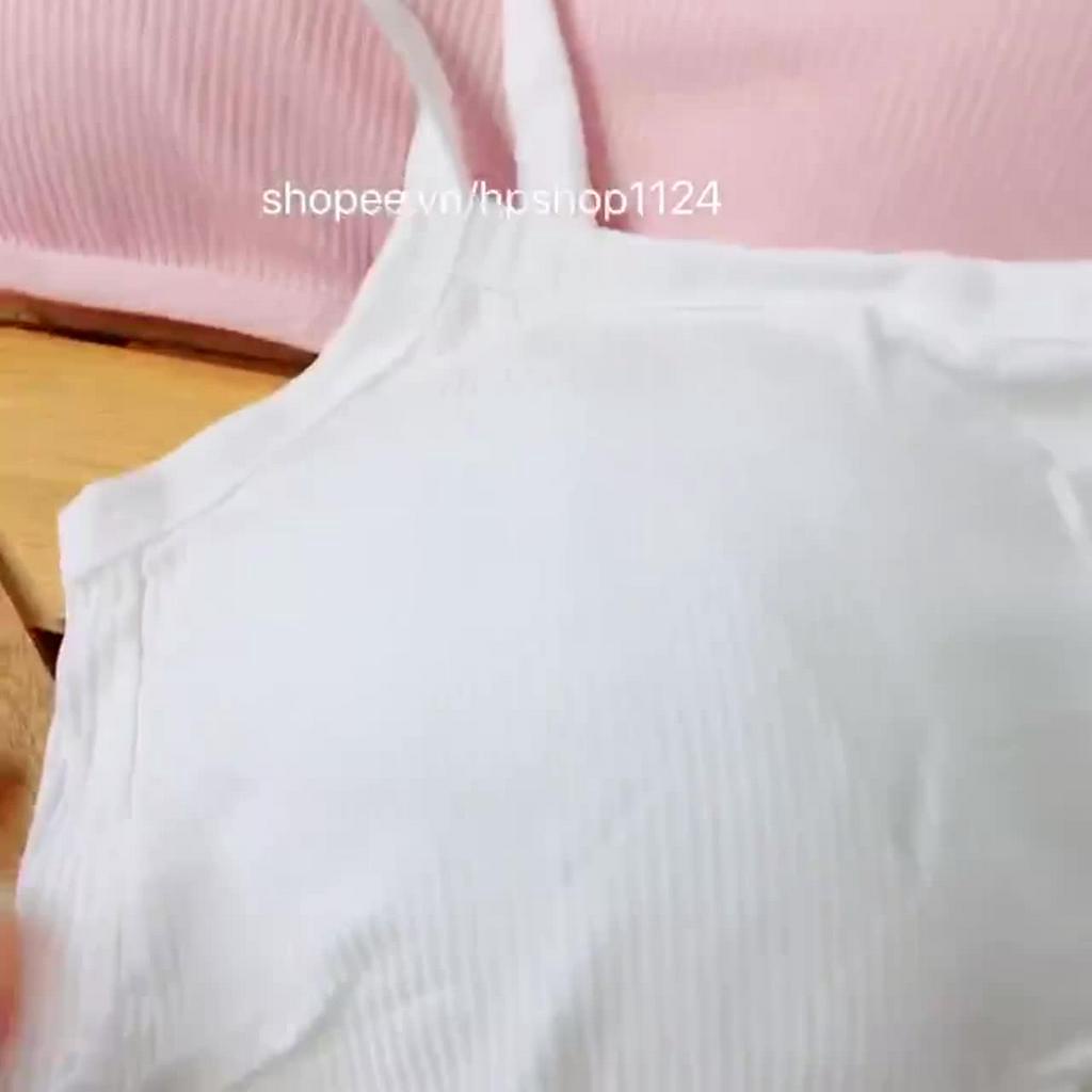 Áo lá bra học sinh cotton tăm 2 dây có đệm ngực 9605 loại đẹp | BigBuy360 - bigbuy360.vn