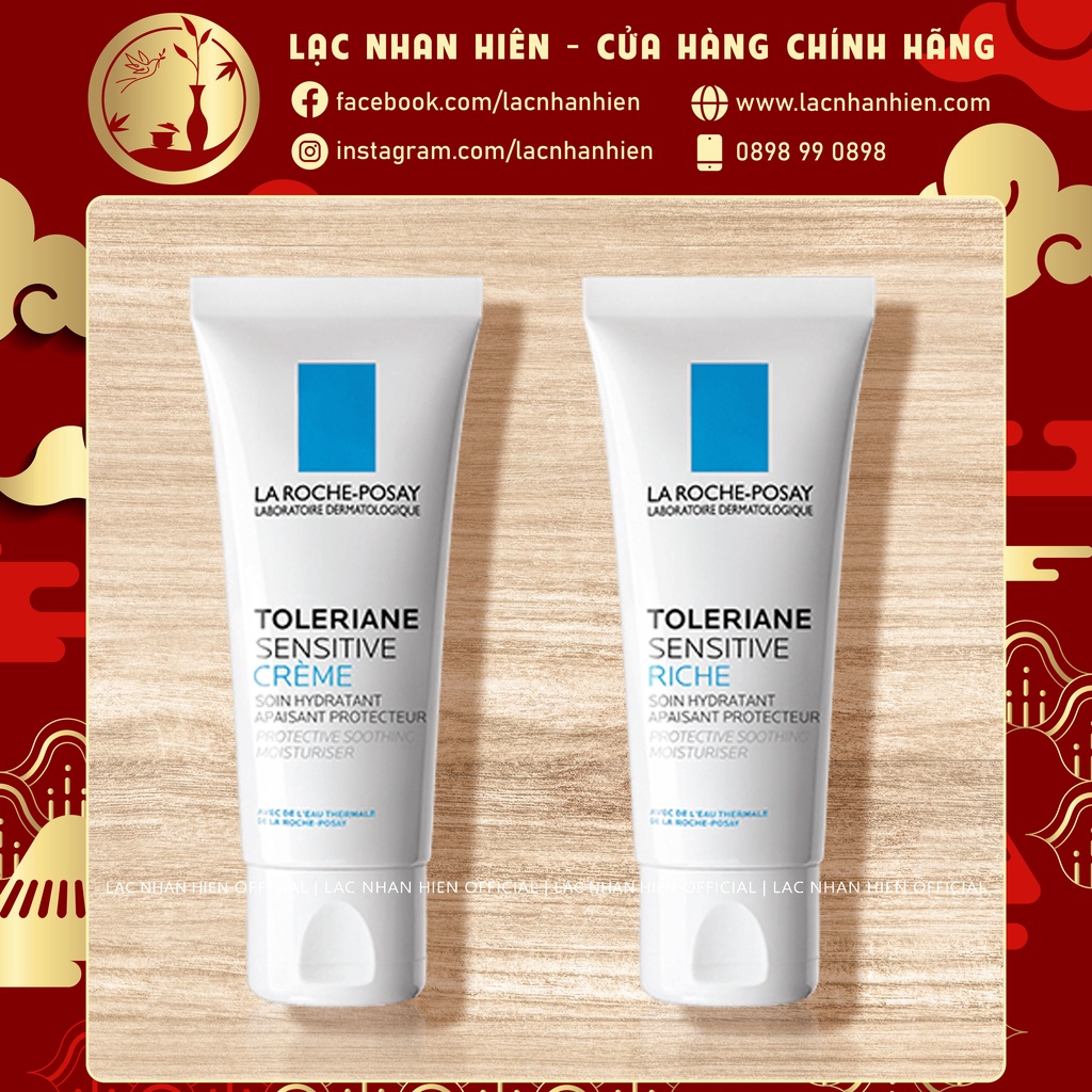 KEM DƯỠNG LA ROCHE-POSAY TOLERIANE SENSITIVE CREME VÀ TOLERIANE SENSITIVE RICHE CHO DA NHẠY CẢM