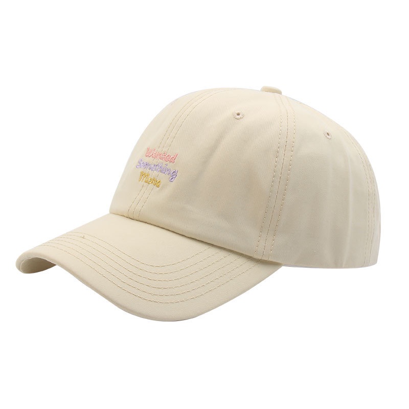 Mũ lưỡi trai mềm mại thêu họa tiết chữ cái phong cách Nhật Bản thời trang dành cho nữ