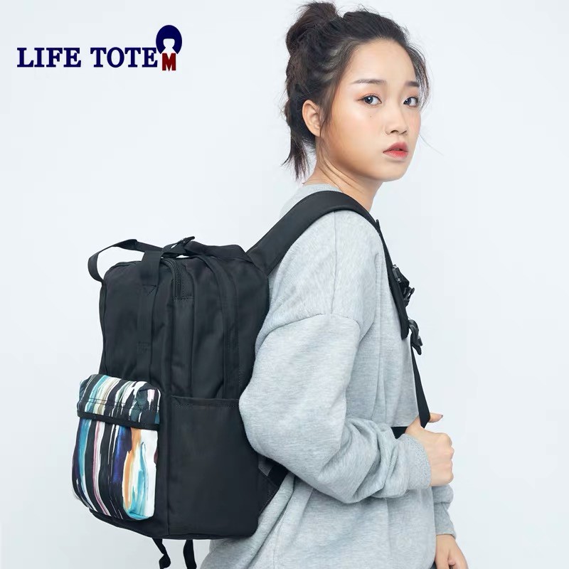 Balo họa tiết Life Tote x Canvas