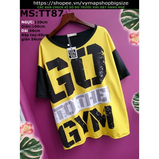 áo thun thái bigsize 50-100kg [ hình thật ] KY28