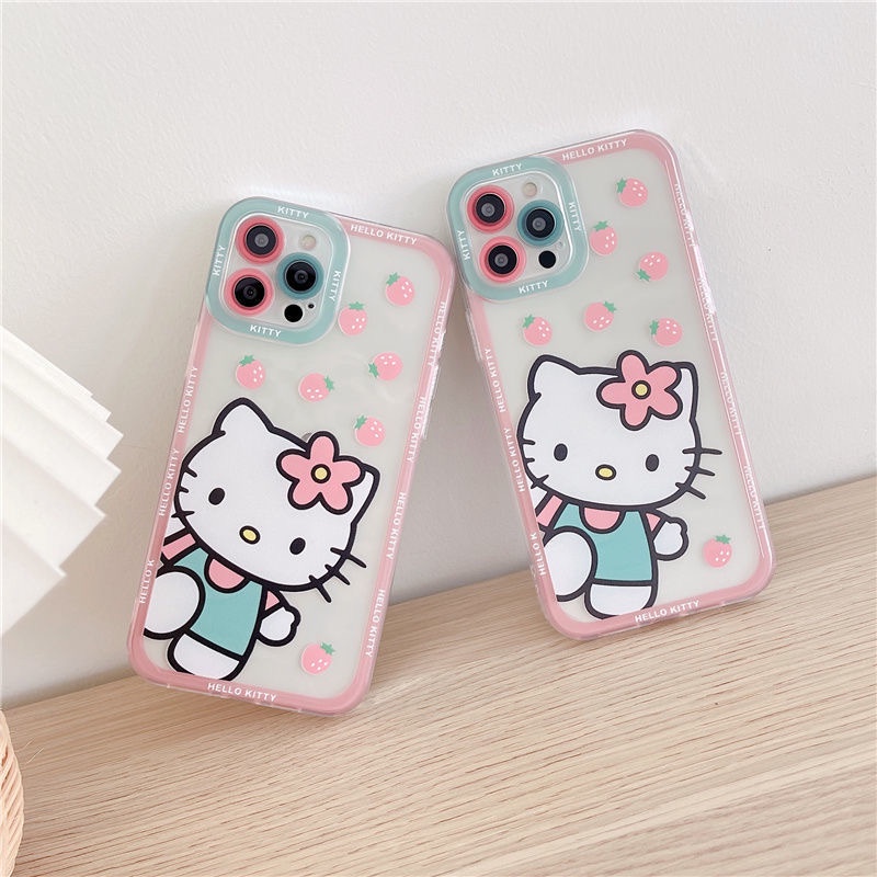Ốp Điện Thoại TPU Mềm Chống Sốc Hình HELLO KITTY Cho IPhone 12 PRO 12Promax mini 11 PRO 11PROMAX 13 PRO 13PROMAX Xs Max XR 7 8 Plus