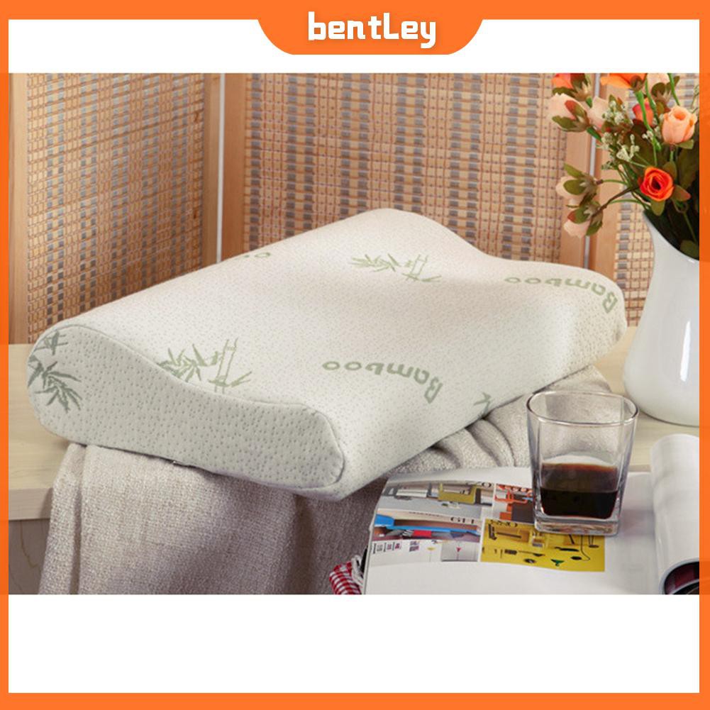  [Ben]  Comfort Orthopedic Bamboo Fiber Sleeping Pillow Memory Foam Pillows