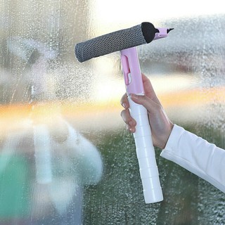 [HÀNG MỚI]Cây lau kính 3 in 1 tích hợp bình đựng dung dịch trong thân lau kính