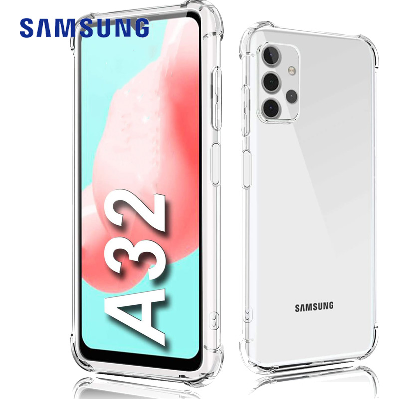 Ốp điện thoại trong suốt chống sốc chống va đập cho Samsung ss Galaxy A02 A02s A12 A32 A42 A52 A72 4G 5G