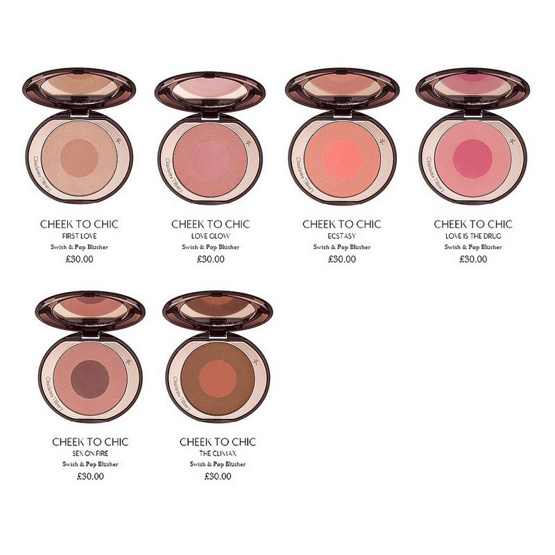 Charlotte Tilbury - Phấn Má Hồng Charlotte Tilbury Cheek To Chic SWISH & POP và SWISH & GLOW Blusher 8g