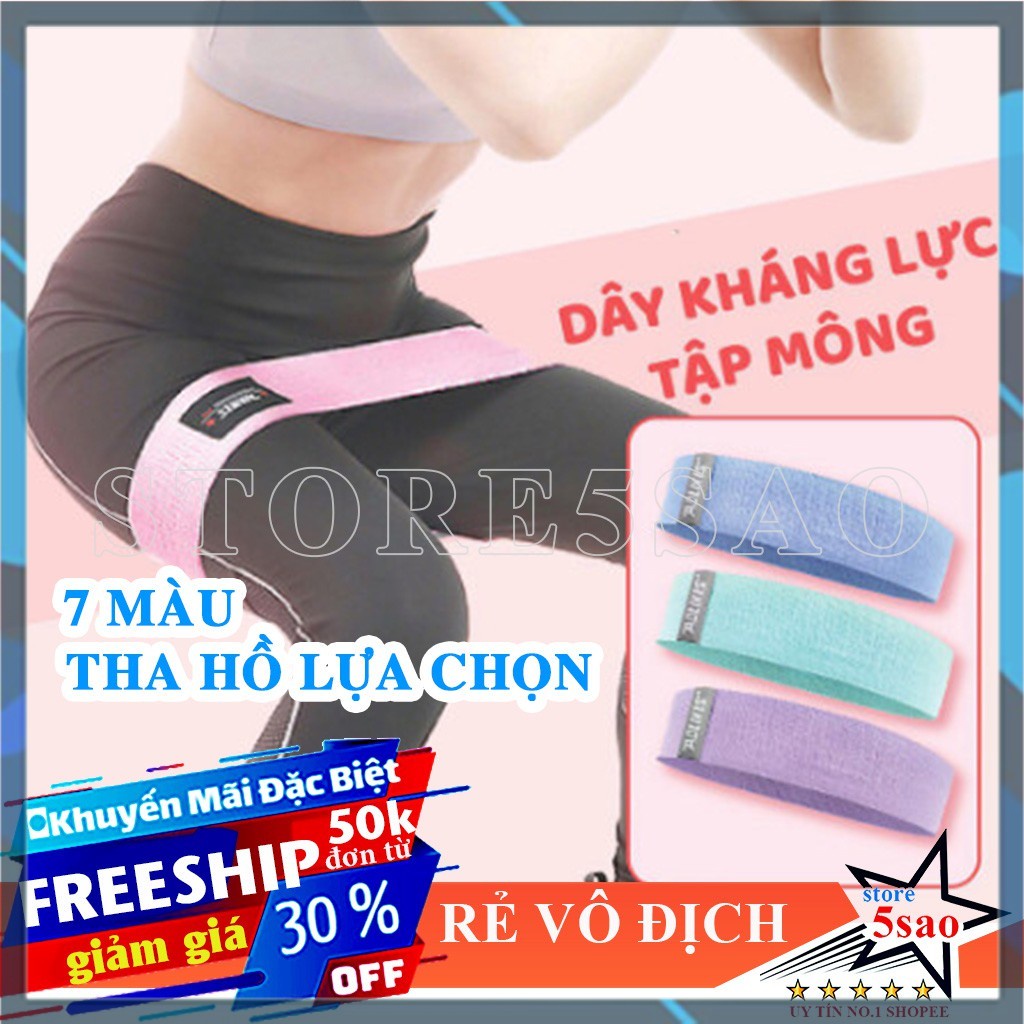 Dây mini Band, Kháng lực tập chân mông Aolikes, phụ kiện gym chính hãng A3603