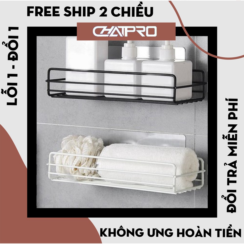 KỆ NHÀ TẮM HÌNH CHỮ NHẬT SẮT dán tường