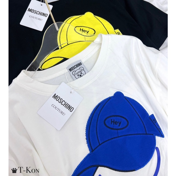 Áo thun nữ, Áo phông mũ thêu chất cotton mịn đẹp form giấu quần