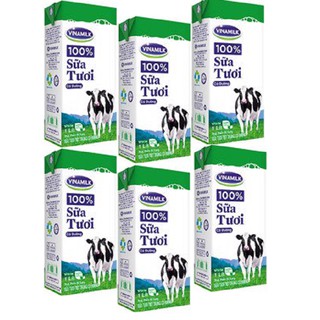 COMBO 6L SỮA TƯƠI TIỆT TRÙNG VINAMILK CÓ ĐƯỜNG 100% LOẠI HỘP 1L
