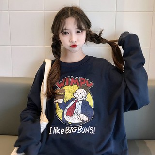 Áo sweater nỉ nữ hoạt hình