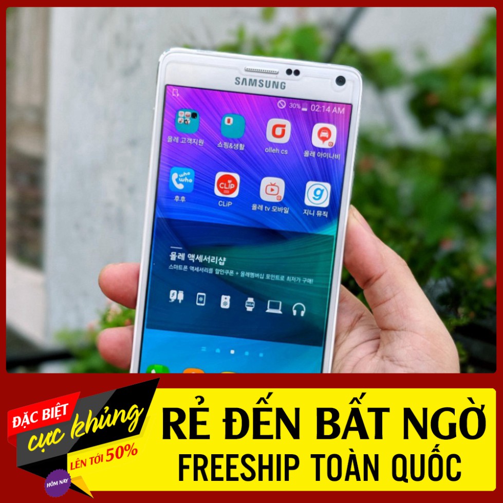 SAN GIẢM GIÁ Điện thoại Samsung Galaxy Note 4 3GB 32GB màn 2K chính hãng Hàn Quốc Fullbox SAN GIẢM GIÁ