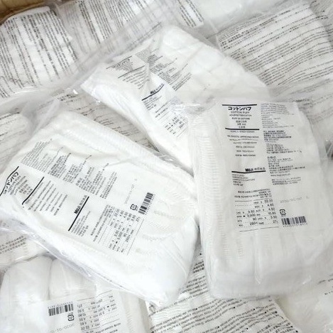 Bông tẩy trang Muji Nhật Bản 100% Cotton hữu cơ  - Túi 189 miếng