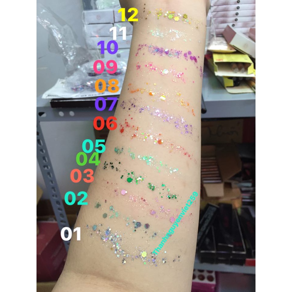 [ Tặng Cọ Mắt] Nhũ Mắt Hạt To Kira Kira [Sẵn Gel] | BigBuy360 - bigbuy360.vn