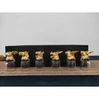 Bộ ly 12 con giáp uống ruou trắng