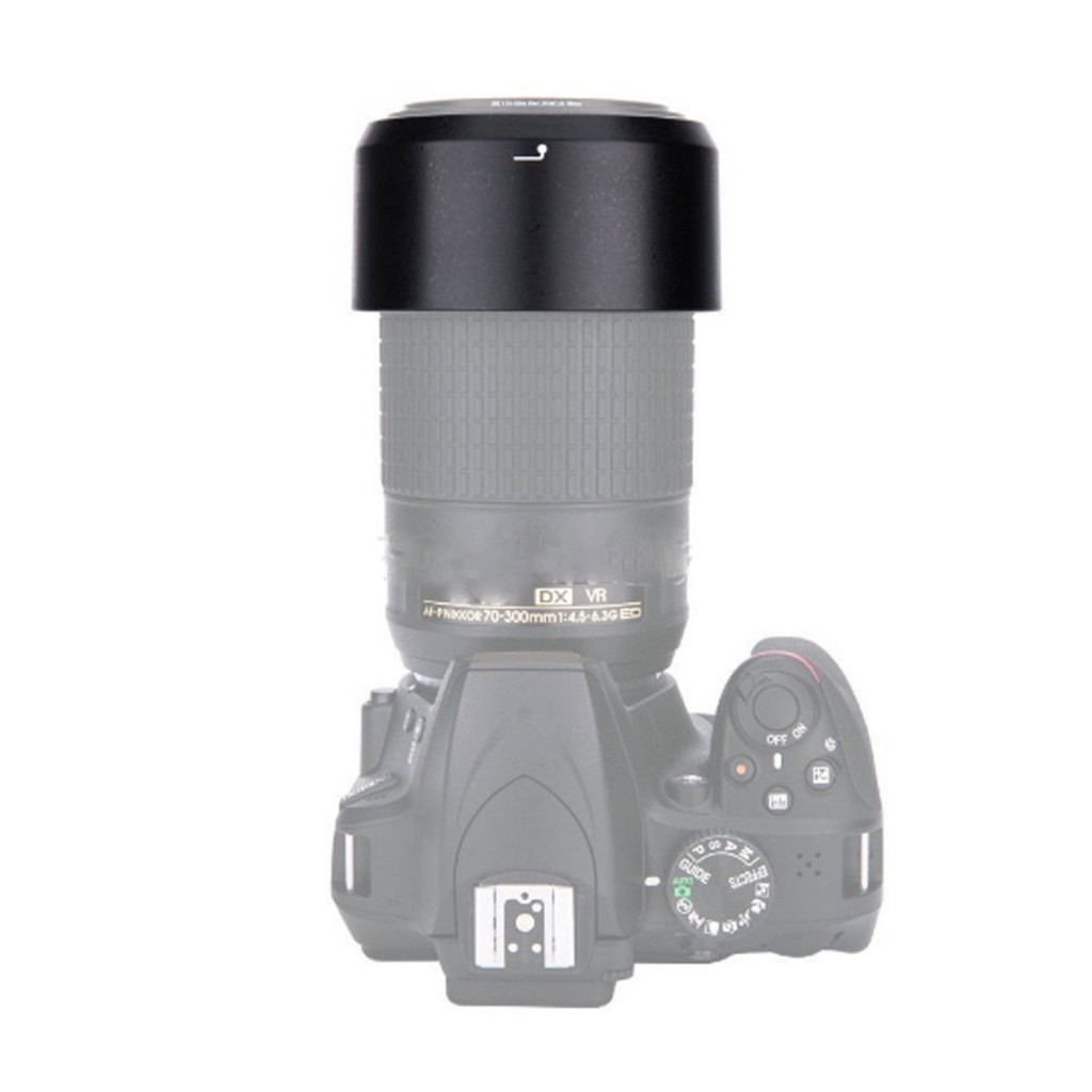 Ốp che nắng hb-77 cao cấp cho ống kính nikon af-p dx nikkor 70-300mm f / 4.5-6.3g ed / vr dys chất lượng cao