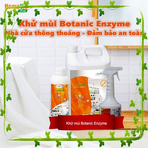 Xịt Khử Mùi Phòng HOMEVIC Botanic Enzyme 1L Diệt Khuẩn, Khử Mùi Nhanh