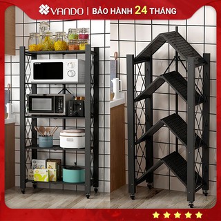 Kệ để đồ nhà bếp có bánh xe, Giá để đồ đa năng có thể gấp gọn