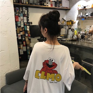 Áo thun tay lỡ in ELMO😉😚☺☺