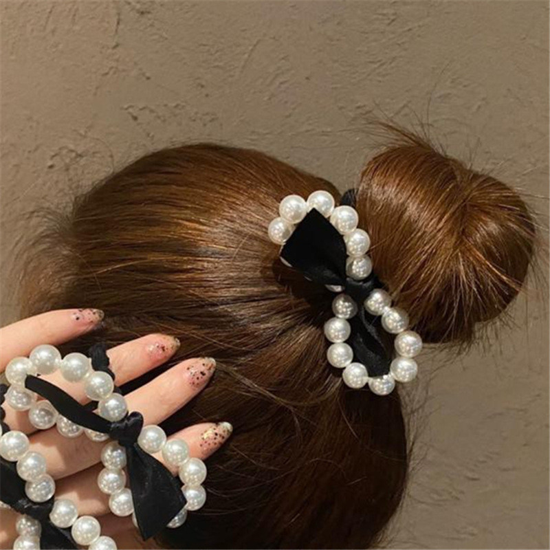 Dây Cột Tóc Đính Nơ Thiết Kế Đơn Giản Đẹp Mắt