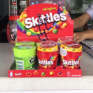 Kẹo trái cây skittles hũ