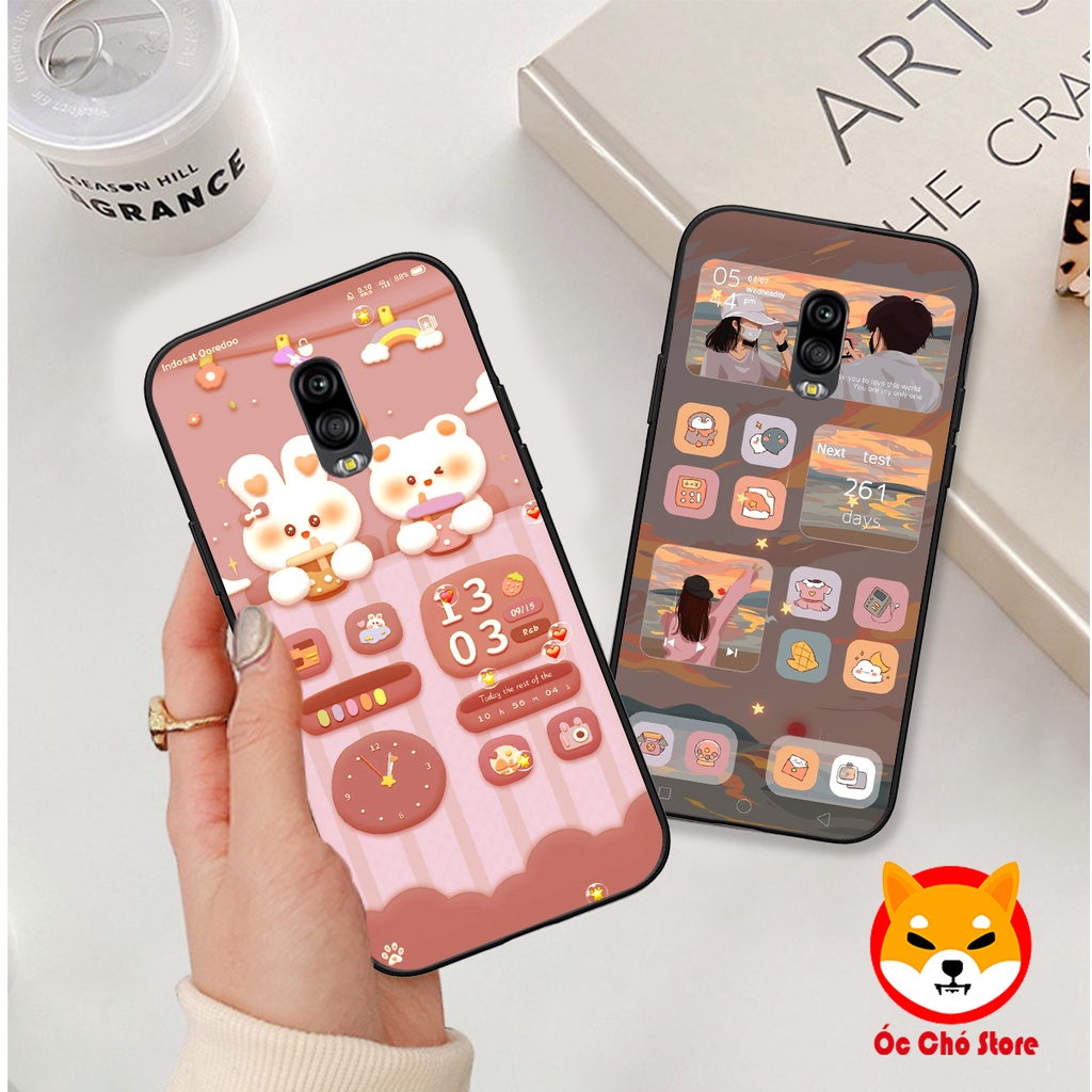 Ốp lưng Samsung J7 Plus / J7 pro / J7+ in hình gấu , thỏ hồng chibi dễ thương siêu đẹp