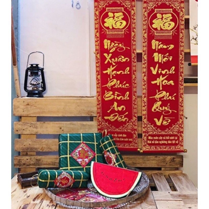Sỉ mô hình bánh chưng, bánh tét, dưa hấu trang trí- có sẵn
