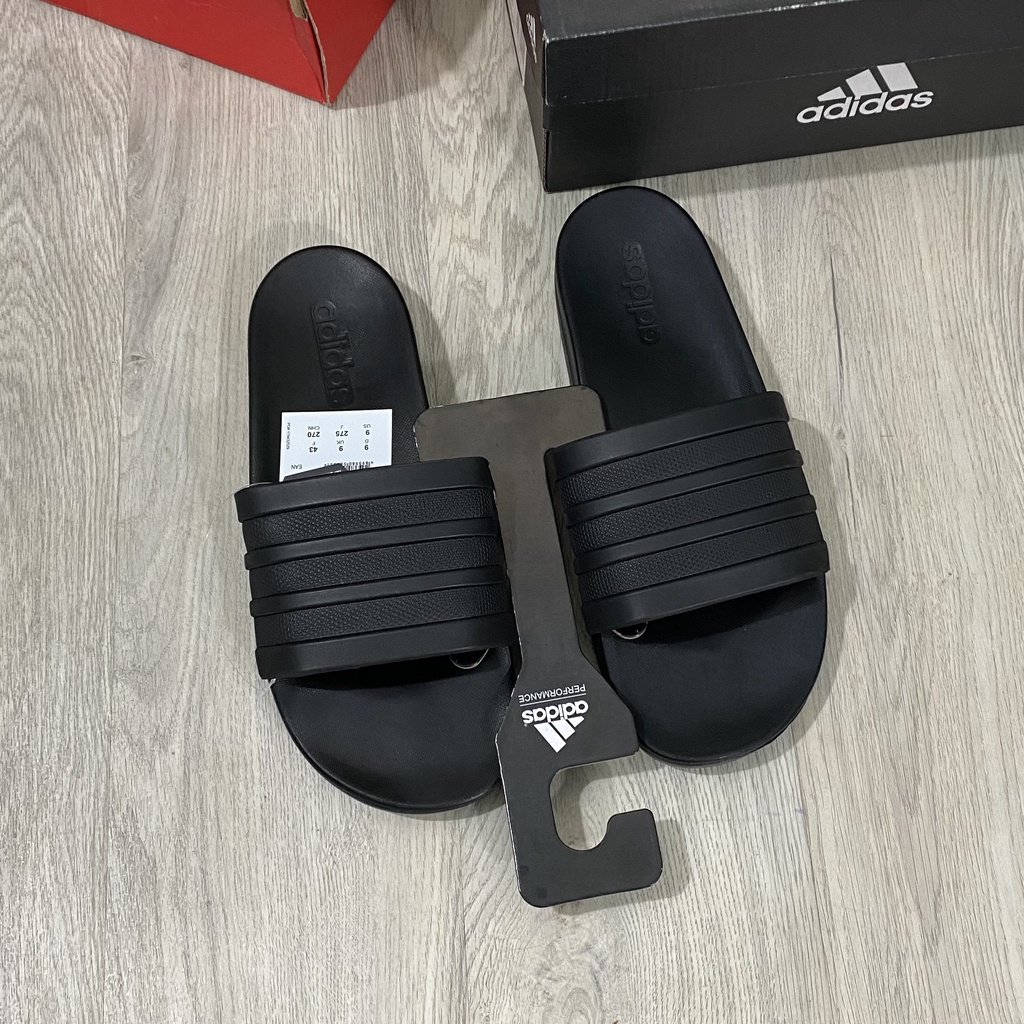 Dép Adidas Full Đen Đế Mềm Cloudfoam - Màu Đen