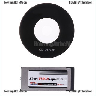 VN 2 Ports USB 3.0 express card expresscard 34mm/54mm hidden adapter for laptop ET