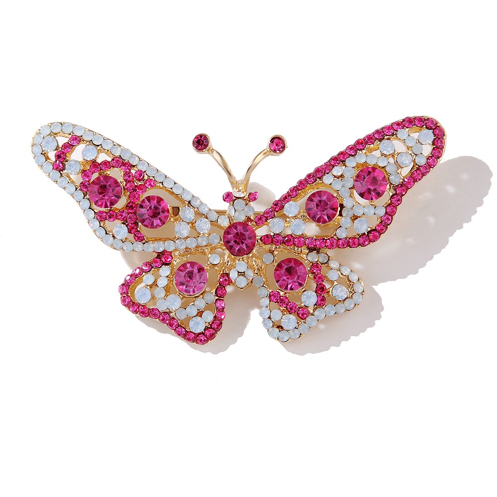 Ghim Cài Áo Hình Bướm Đính Đá Thời Trang Cho Nữ