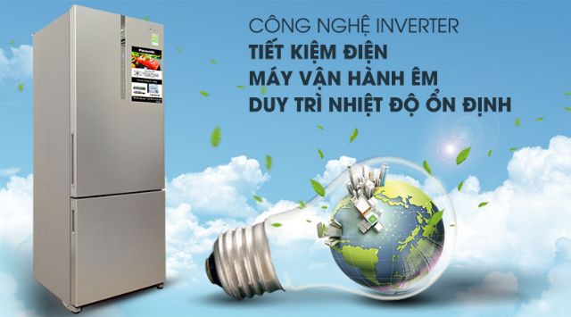 Tủ lạnh Panasonic inverter 405 lít NR-BX468XSVN. NEW