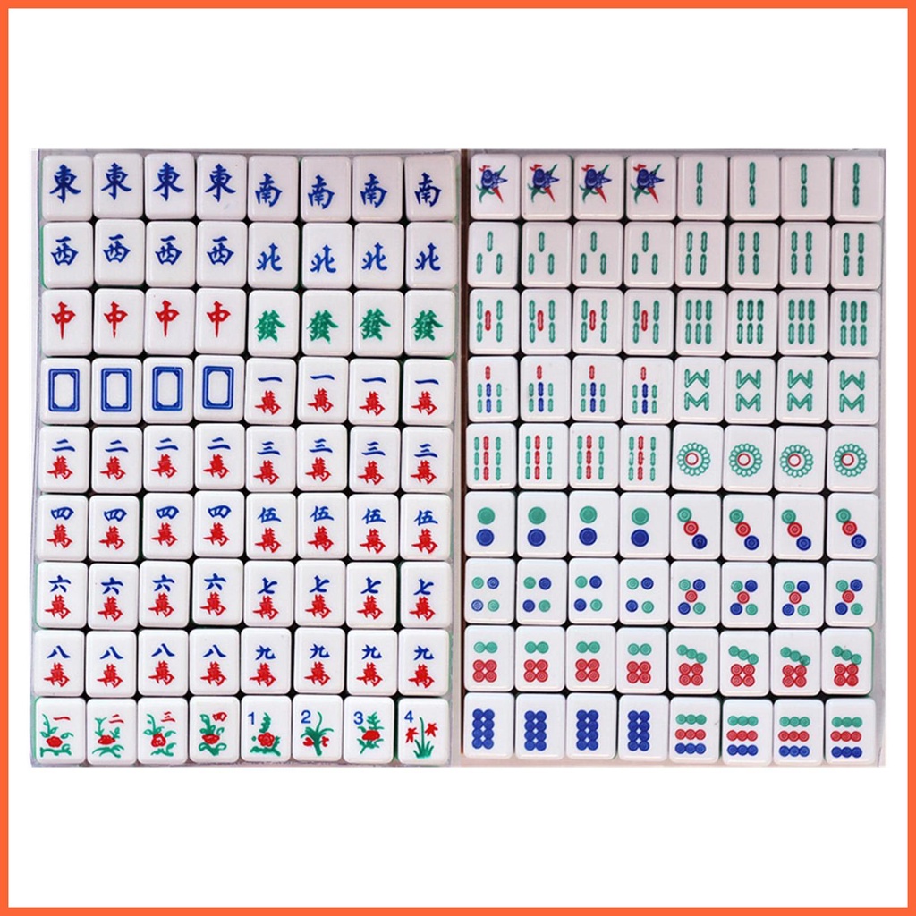 Bộ Trò Chơi Mạt Chược Mini Kiểu Trung Hoa Cổ Điển Tiện Dụng Mang Theo Du Lịch