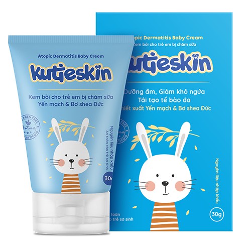 KUTIESKIN- Bộ sản phẩm chăm sóc làn da cho bé ( dịu da, mẩn ngứa, hăm, dưỡng ẩm, chàm )