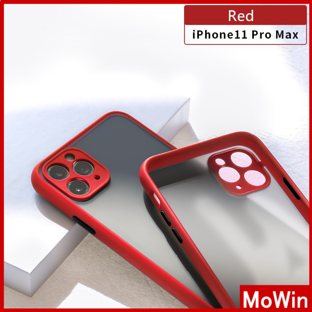 Ốp điện thoại vỏ PC nhám + TPU phủ ống kính cho Iphone Apple | BigBuy360 - bigbuy360.vn