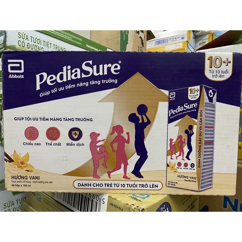 (Có KM) Thùng 48 hộp PEDIASURE 10+ 180ml