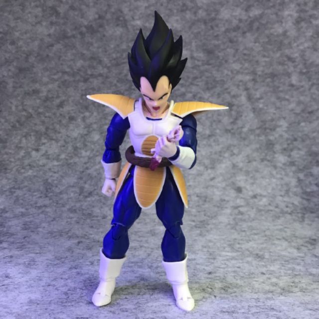 [Xả hàng tăng doanh số]Mô hình khớp cử động Dragon Ball SHF Vegeta Fighting Suit Bida cao 16cm