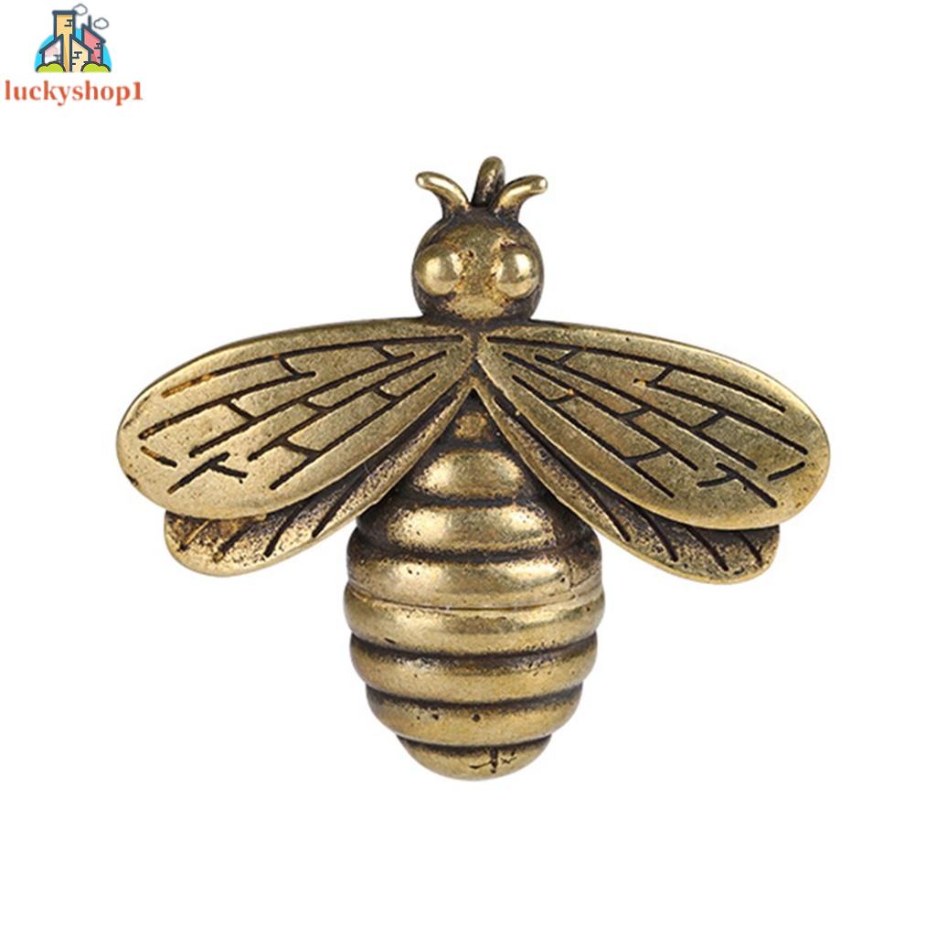 DIY Handmade Brass Đồng Bee Tượng Nhỏ Đồ Trang Trí Nhà