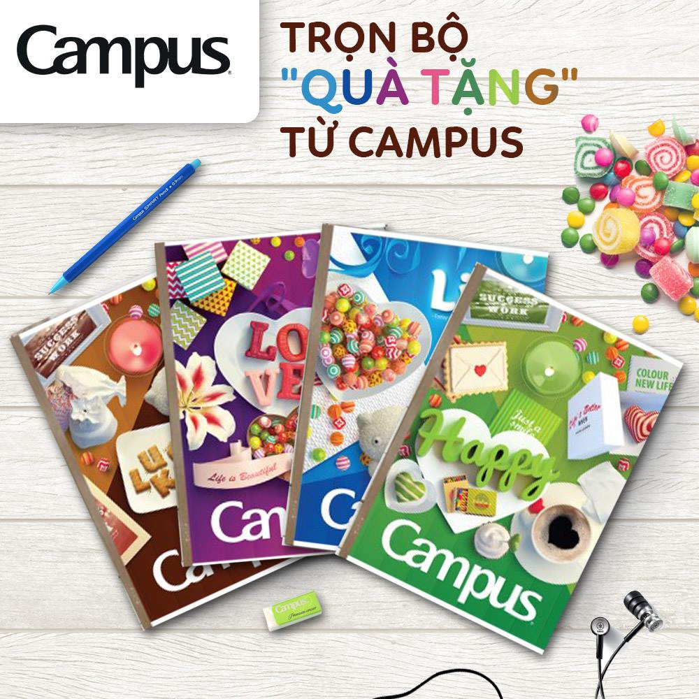 Vở CAMPUS kẻ ngang 80, 120, 200 tr GIFT, tập kẻ ngang GIFT - Soleil Shop