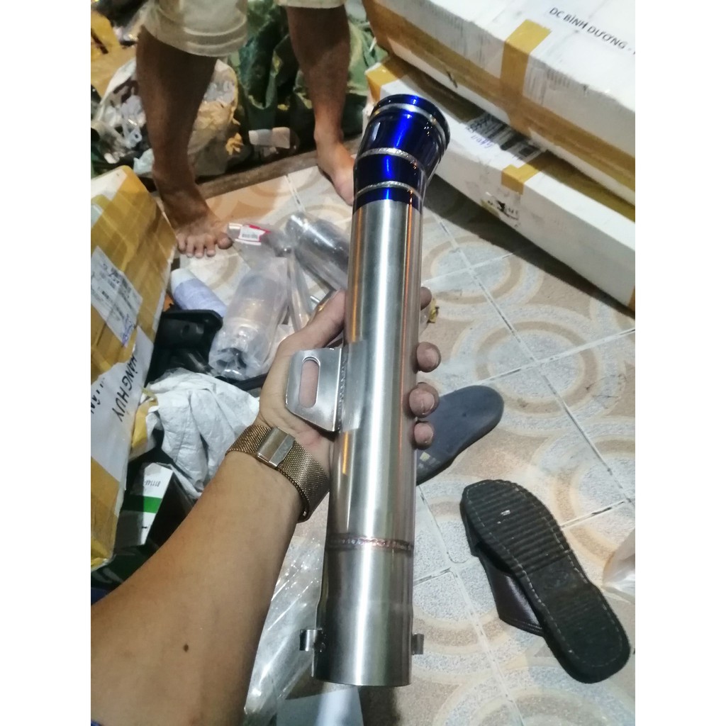 Pô xe máy dành cho các loại xe chất liệu inox không nỉ