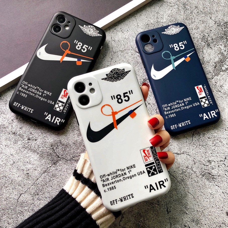 Ốp điện thoại mềm in logo Nike Air Jordan Off White cho iPhone 12 pro Max 12 Mini 11 pro Max X XS XR XS Max 7 8 Plus