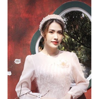 Bờm băng đô nhung cài tóc