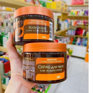 Tẩy Tế Bào Chết Toàn Thân Quế Hồi & Cà Phê; Cam, Chanh & Mơ Nga Gel Body Scrub 380g