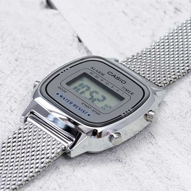 Đồng hồ nữ dây kim loại Casio Standard chính hãng Anh Khuê LA670WEM-7DF