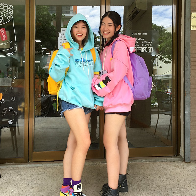 Áo hoodie Younik Tai Mèo Mihi Mlem unisex năng động dành cho fan Thỏ Bảy Màu và Én