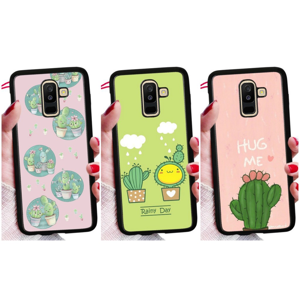 Ốp Lưng Samsung Đủ Dòng Xương Rồng Cute cho A71/A80/M20/M21/M31/A5/A5 2016/A5 2017/A6 2018/A6 PLUS Phủ Tráng Gương