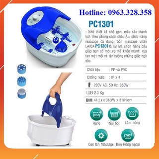 Bồn ngâm chân massage laica pc1301 italy - bảo hành 12 tháng