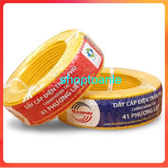 1 MÉT Dây điện Trần Phú Phương Liệt lõi đôi bằng đồng chính hãng các loại từ 6mm-0.75mm