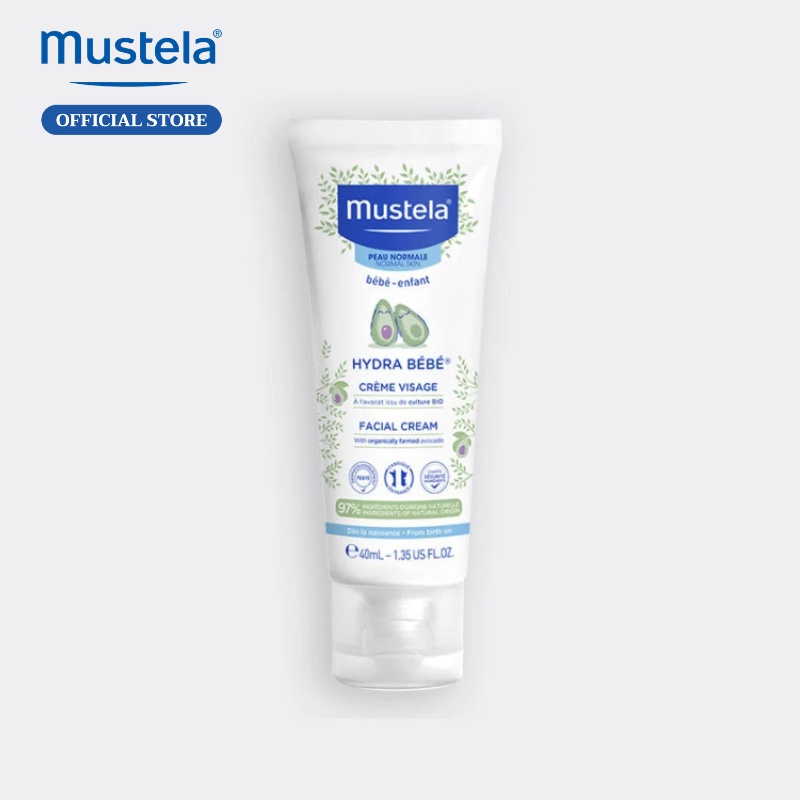 Kem Dưỡng Da Mặt Cho Trẻ Sơ Sinh &amp; Em Bé Da Thường Mustela 40ml