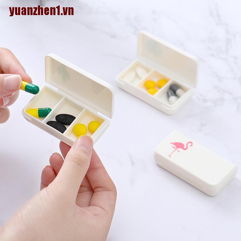 Hộp Đựng Thuốc Mini 3 Ngăn Dành Cho Văn Phòng / Nhà Ở / Đi Du Lịch