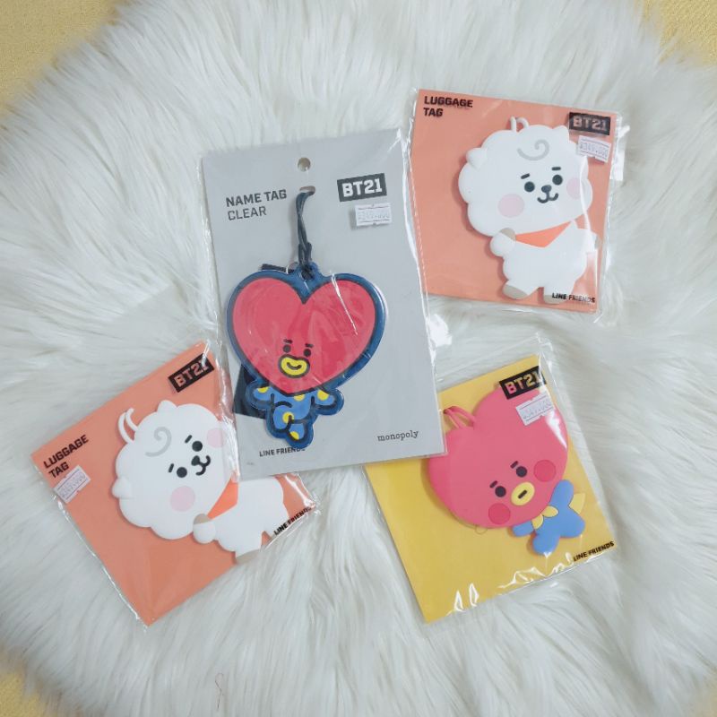Móc treo gắn tag BT21 - Name tag, bờm tóc, ốp điện thoại